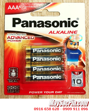 Pin Panasonic LR03T/4B; Pin AAA 1.5v Alkaline Panasonic LR03T/4B Made in Thailand - Vỉ 4viên